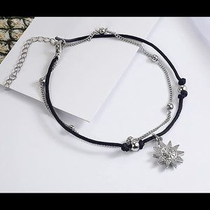 Women's Beach Ocean Bohemian Alloy Elephant Sun Anklet Bracelet Charms Pendants